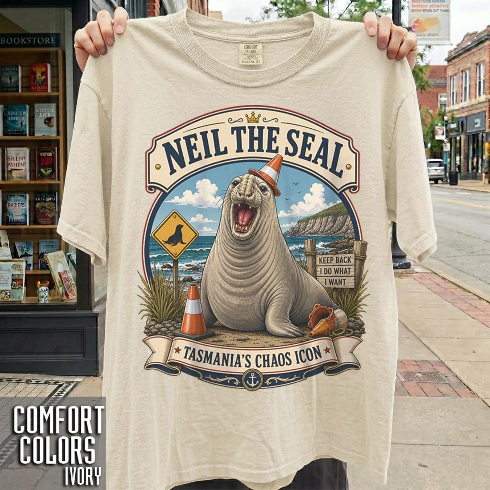 Neil the Seal Graphic T-Shirt 3XL