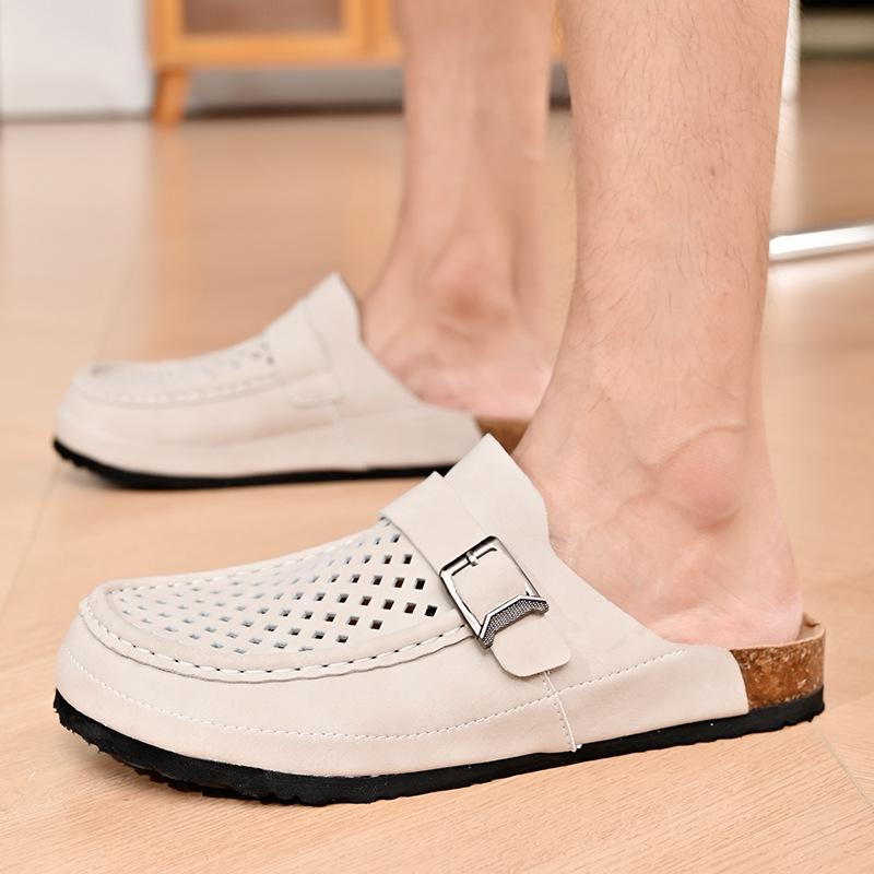 Summer Casual Versatile Slippers for Men's Trend, Anti Slip, Comfortable, Breathable, Fashionable Men's Shoes, Sandals