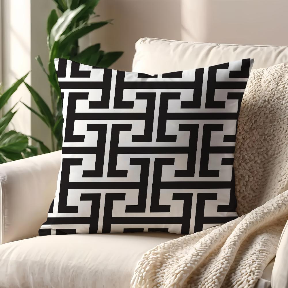 Geometric Pattern Cushion Cover For Pillow Printing Sofa Decoration Home Car Room Coffee Shop Office Nordic Simplicity