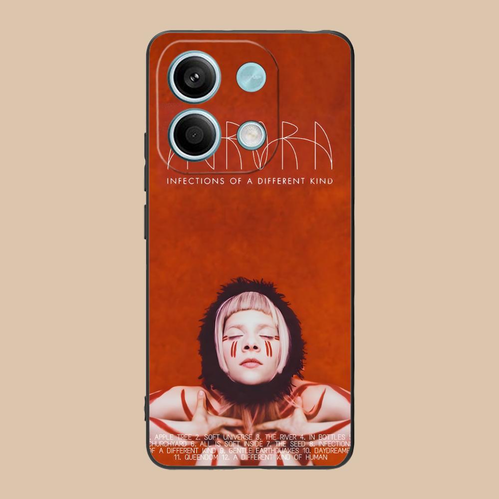 Aurora Aksnes Matte TPU Mobile Phone Case for Xiaomi 15 14 13 12 Mi 11 T Ultra Lite Pro S X 5G Colorful Printing Cover