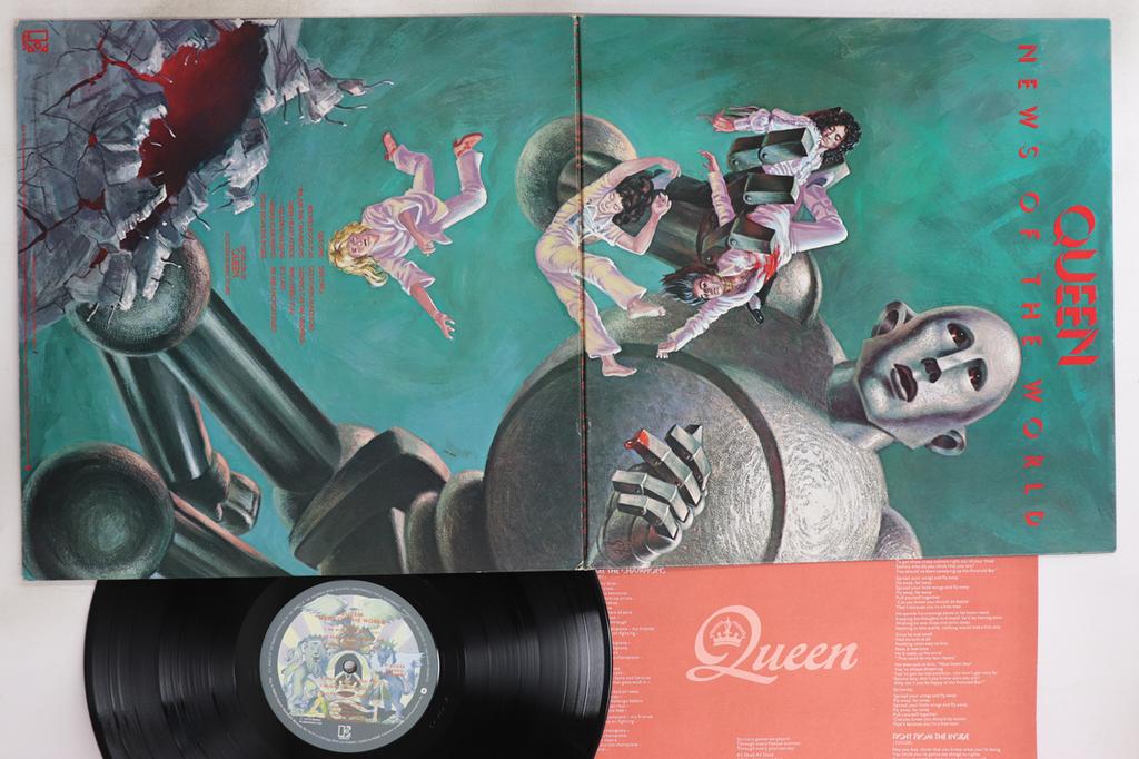 LP Record QUEEN - News Of The World P6555E ELEKTRA 1976 Japan Rock Used