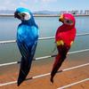 Foam Simulation Parrot 25cm/35cm/45cm/60cm Garden Decorative Bird  Garden Ornament