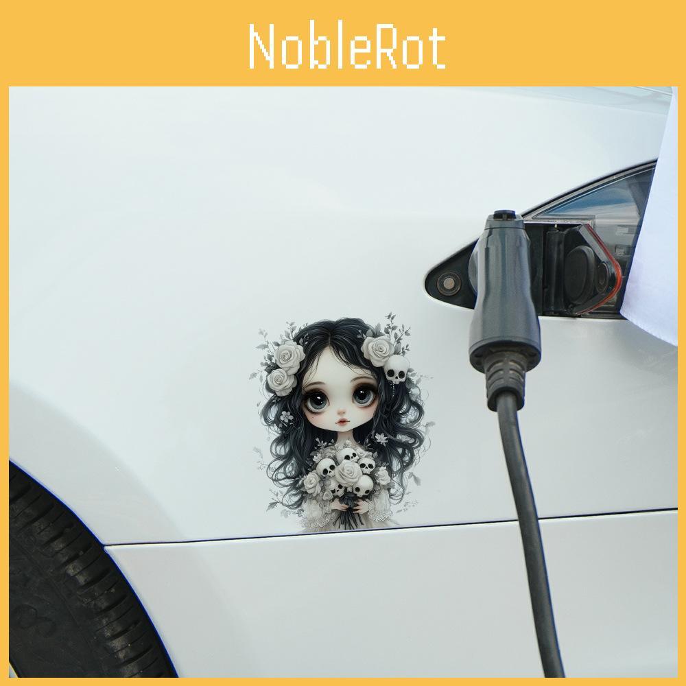 Creative Halloween Girl Skeleton Rose Bundle Pattern Paste Decoration Wall For