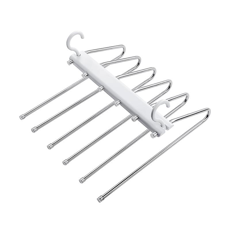 Stainless Steel Non-Slip Folding Pants Hanger & Drying Rack - Multifunctional, Non-Marking Storage Solution