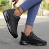 Waterproof leather sneakers women's lightweight all-black feet are not tired after standing for a long time, soft soles are non-slip, kitchen work sh