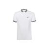 Ss23 Striped Collar Cuff Pullover Short Sleeve Polo Shirt Men Polo Shirts White 3H1F84-1J46Z-0104