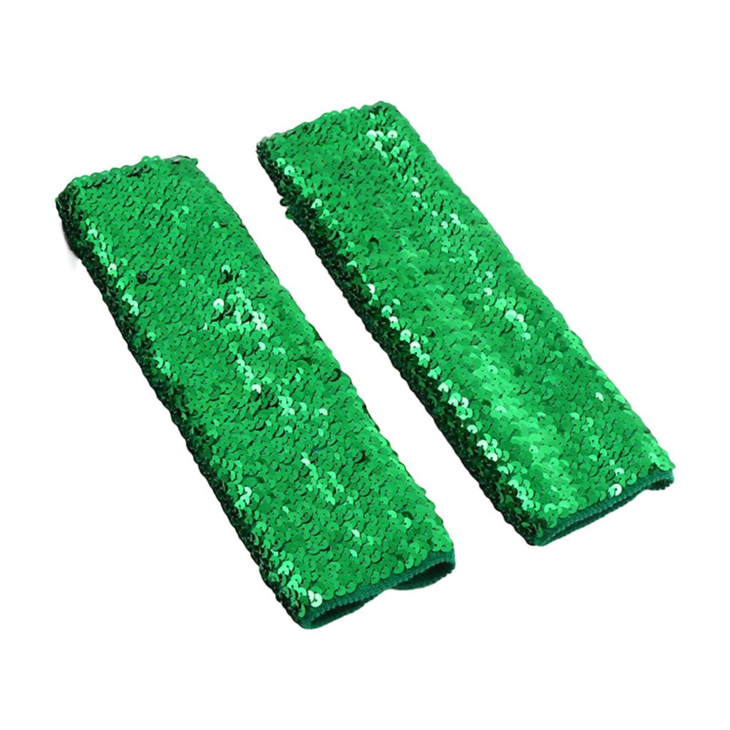 2pcs Fashionable Sequins Arm Sleeves Festival Celebration Long Arm Sleeves for Stage Performances and Themed Parties