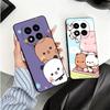 Bubu Dudu Cartoon Cute Soft Phone Case for Xiaomi Redmi Note 12 13 14 15 Pro Plus 11 12S 11S 11T 10 4G Black Cover Back Shell