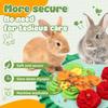 New Pet Snuffle Mat Round Rabbit Foraging Mat Foldable Portable Bunny Puzzle Mat Pet Supplies for Guinea Pig Kitten and Puppy