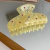 Hair Claws Rhinestones Flower Shark Clip for Female Teens Girl Hair Shaping Clip