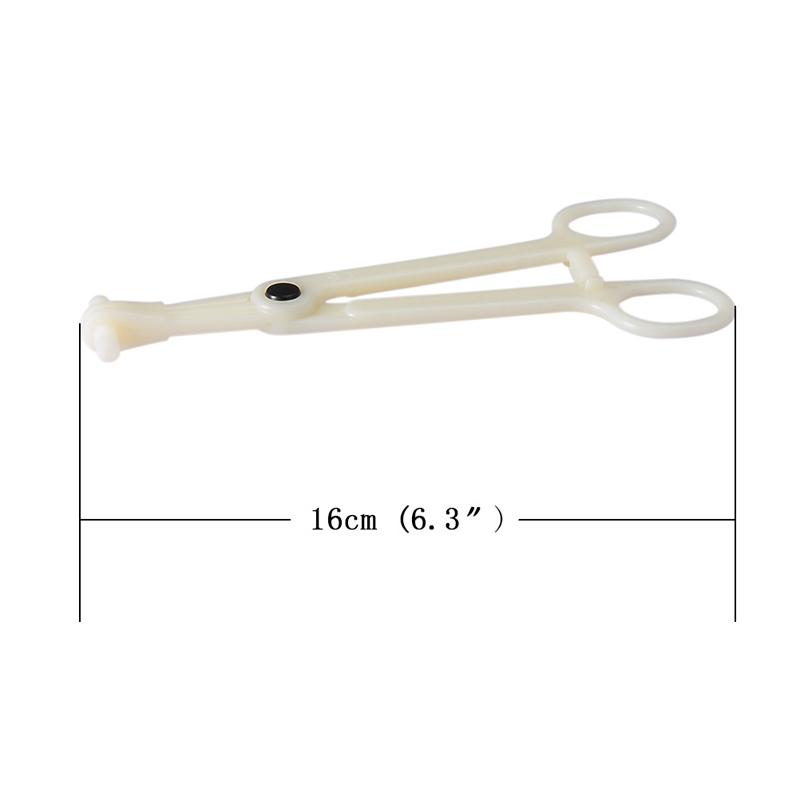 Disposable Sterile Slotted Round Navel Forcep Clamp Open Plier Ear Nose Piercing