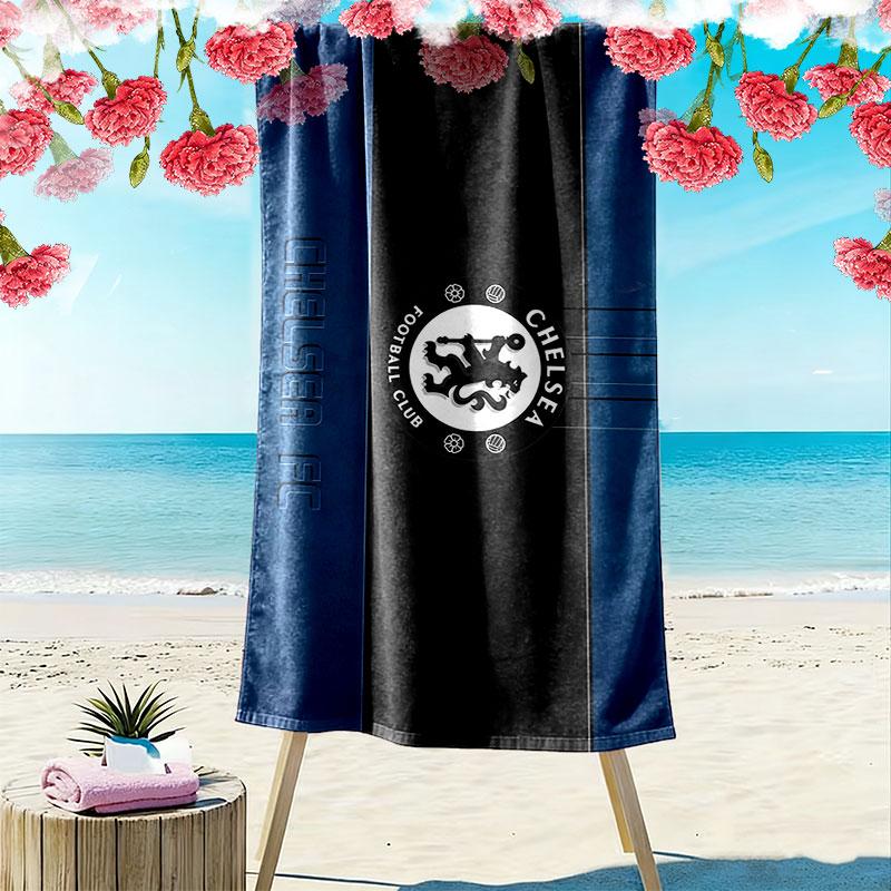 Chelsea Print Beach Towel, Large Soft Quick Dry Towel for Beach Camping Swimming