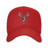 Hirschschädel Amerikanische Flagge Baseballkappe Verstellbar Unisex Outdoor Reise Modehut