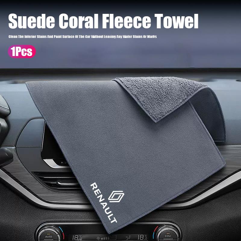 Car High-end Microfiber Car Wash Cleaning Towel Clean Rags For Renault Clio Sandero Captur Megane R5 4 E-tech Scenic Austral QM6 S777
