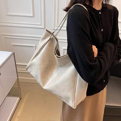 Damen-Tragetaschen Mode-Achseltasche Große Kapazität Weiche PU-Schultertasche Retro-Umhängetasche Lässige Tragbare Beuteltasche