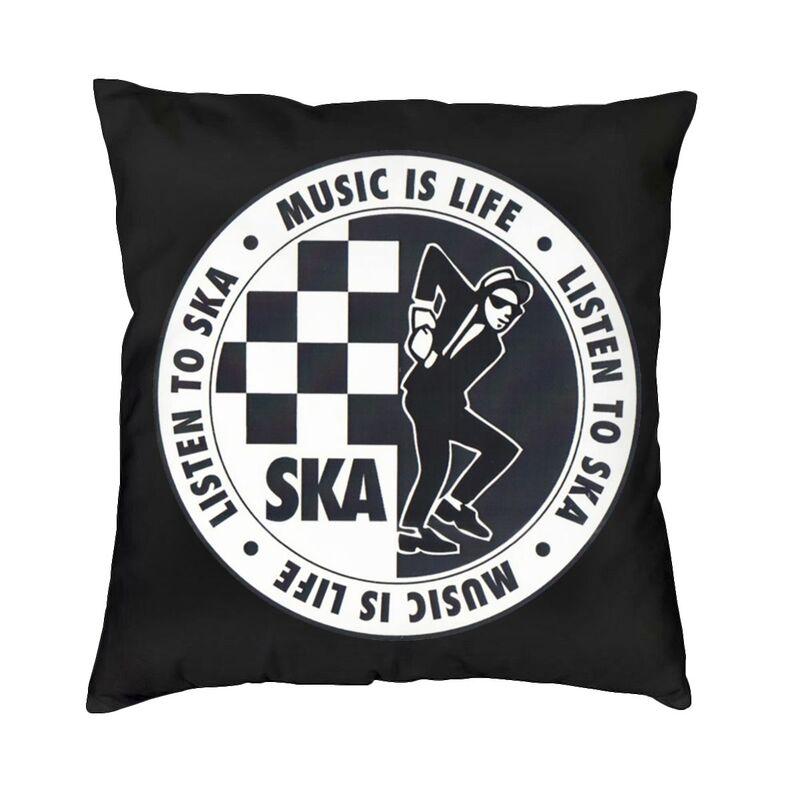 Modern Reggae Pop Music Ska Sofa Cushion Cover Velvet Throw Pillow Case Home Decor Pillowcase