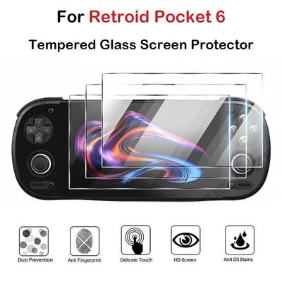 1/2/3 Stück HD Displayschutz 9H Schutzfolie Gehärtetes Glas für Retroid Pocket 6 Spielkonsole