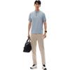 Anta Comfortable Simple Versatile Solid Color Casual Breathable Short Sleeve Polo Shirt Men Polo Shirts Sky-Blue 952527118-2