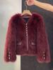 Europe and the United States Popular Autumn and Winter Short Coat Women's New Haining Xiaoxiangfeng Mao Mao Top Women's Clothing