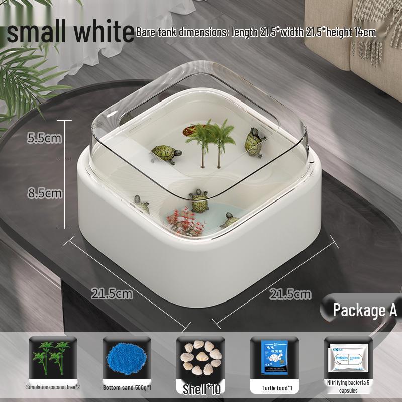 Acryl Schildkrötenhabitat mit Sonnendeck - Kreatives umweltfreundliches Becken für Schildkröten & Fische