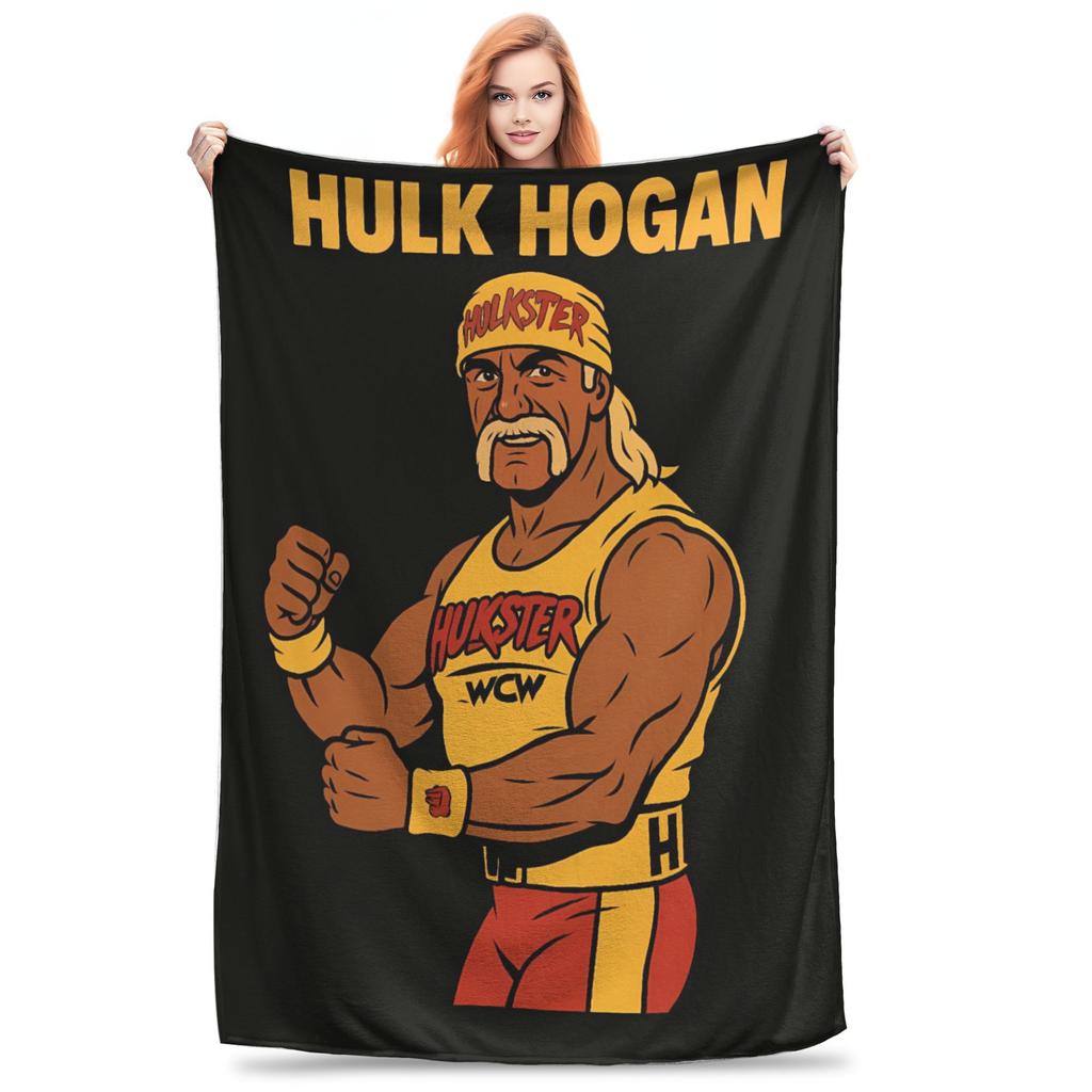 Hulk Hogan American Pro Wrestling Legend Blanket Quality Soft Warm Girls Boys Couch Chair Sofa Bed Print Bedspread