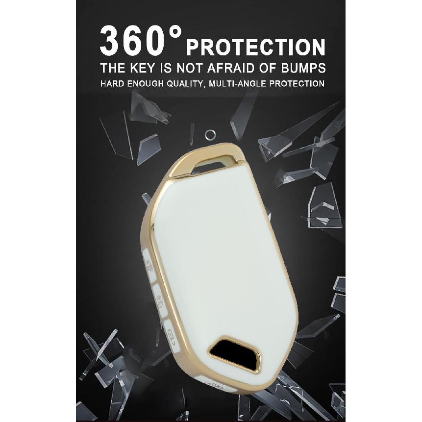 Ontto TPU Schlüsselanhänger Hülle Passend für Kia Telluride 2023 2024 Smart Fernbedienung Schlüssel Fernbedienung