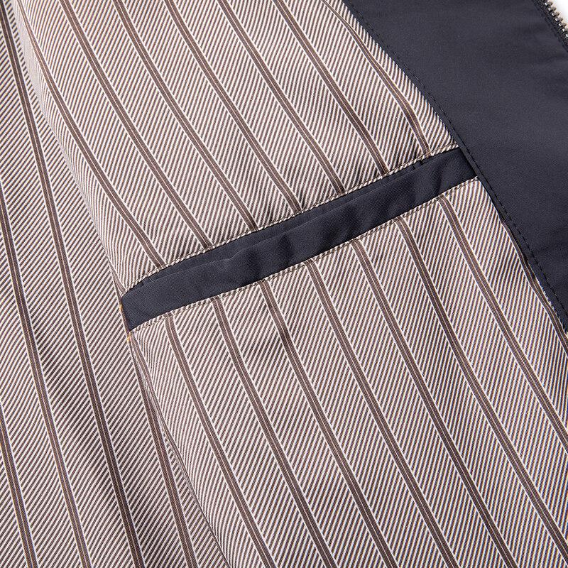 MONTAGUT Men's Easy-Care Stand Collar Casual Jacket