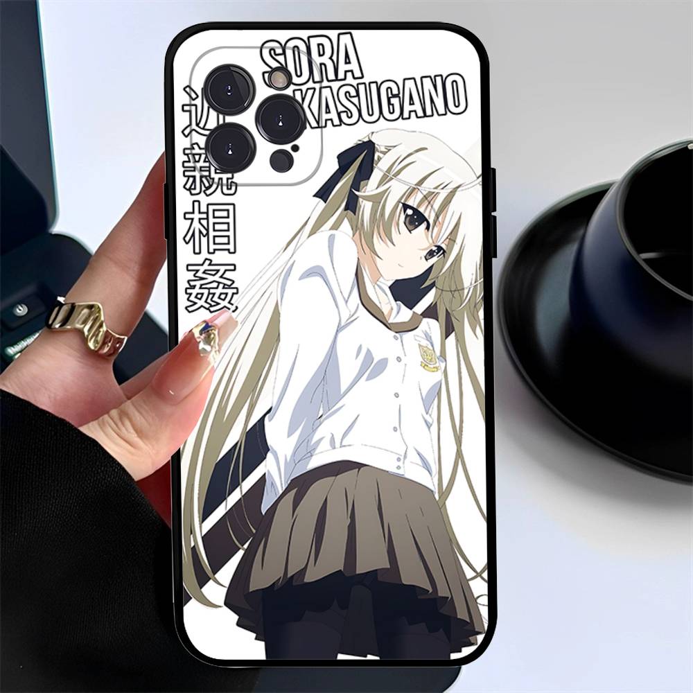 Yosuga No Sora Cartoon Phone Case Silicone Soft For Iphone 16 15 14 13 12 11 Pro Mini XS MAX Plus X Cover