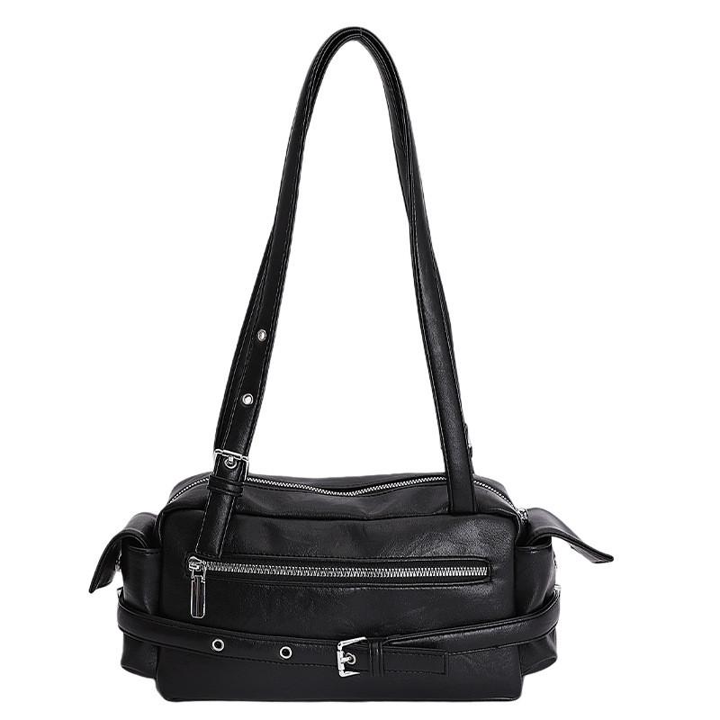 IELGY Ladies Underarm Bag Retro Casual Portable Boston Bag Large Capacity Simple