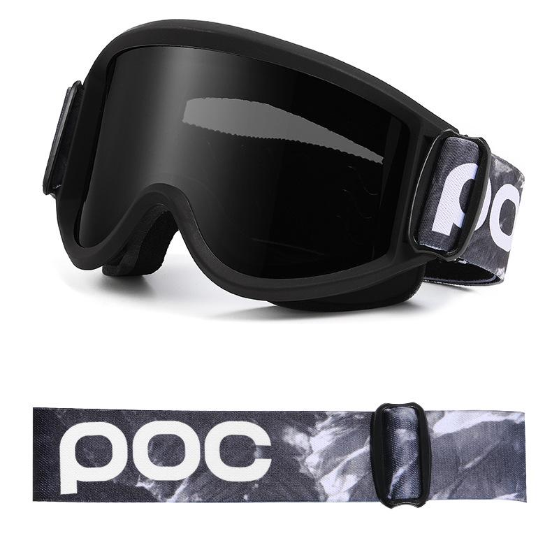 POC New Brand New Double-layer Anti-fog Ski Glasses Outdoor Sports Ski Goggles Mountaineering Winter Goggles PB1