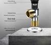 Universal All-Copper Dual Outlet Angle Valve for Household Hot/Cold Water Systems