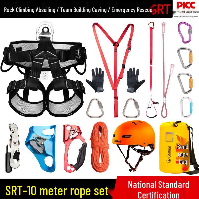 Kanle Outdoor Rock Climbing & Rappelling Safety Rope Set