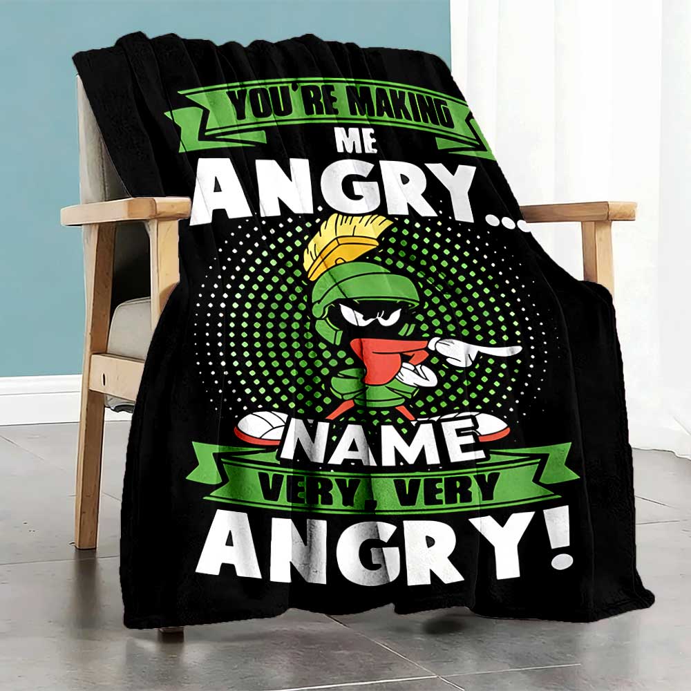 Warner (34) Customize Your Name Blanket Cozy Personalized Blanket Soft & Cozy Great for Bedding Picnics Nap Living Room Four Seasons Multipurpose