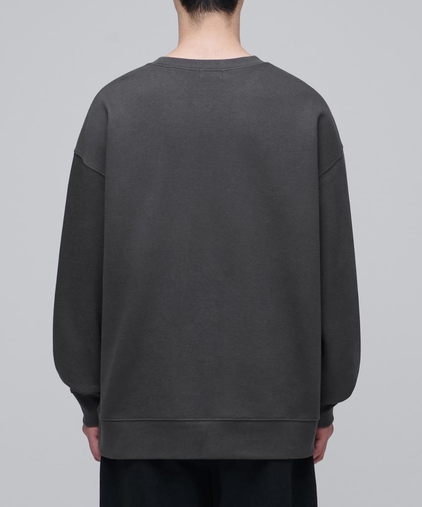 MUSINSA STANDARD Oversized Sweatshirt [Gunmetal]