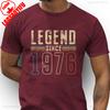 Legend Since 1976 Birthday TShirt Vintage 50th Bday Gift Allmatch Fashion Casual Regular Short Sleeve Printed Tshirt Tops