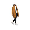 Adidas Neo Colorblock Logo Print Stand Collar Cotton Jacket Women Outerwear Brown HN2448