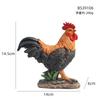 Rustic Farmhouse Rooster Hen With Three Chicks Garden Decor Resin Figurine Outdoor Yard Ornament