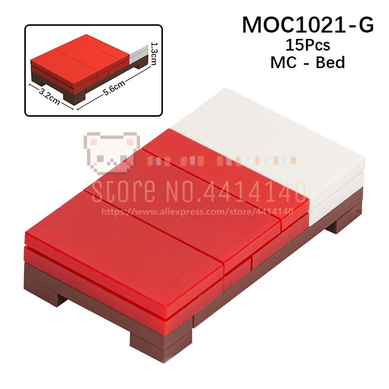 

Домашні меблі MOC Будівельні блоки Сцена міста DIY Кухня Ліжко Диван Туалет Ванна Модель Декорація Збірні цеглини Іграшки для дітей