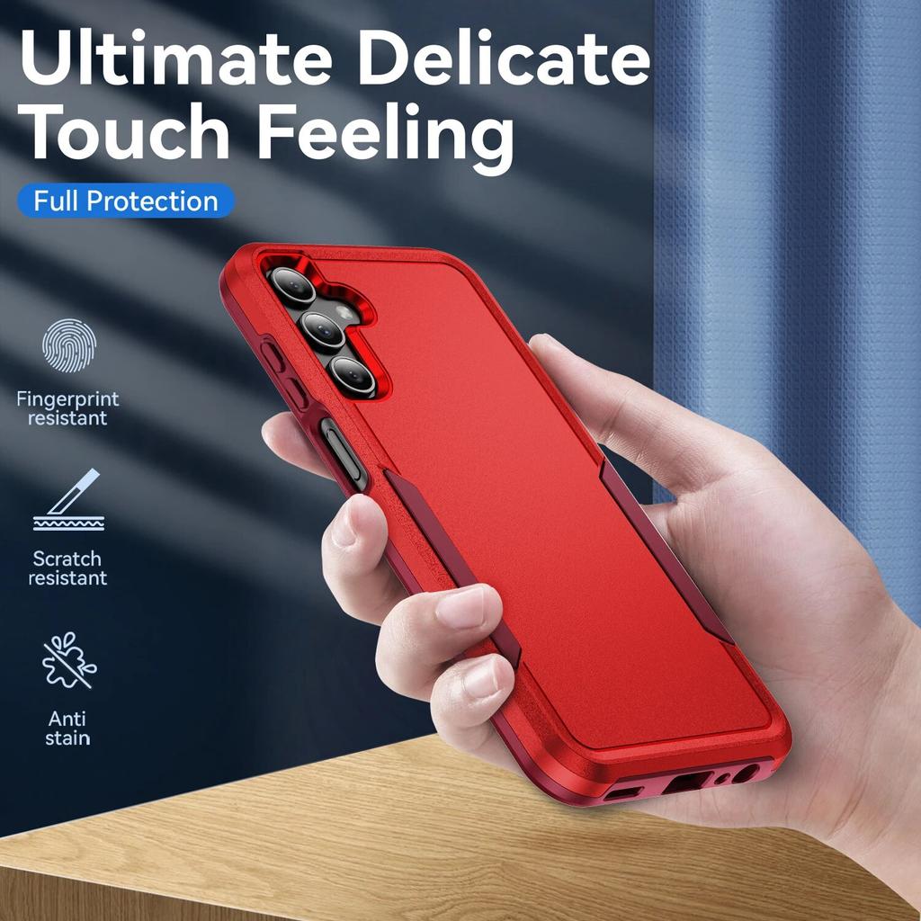 Matte Feeling Strong Handyhülle für Samsung Galaxy S24 Plus S23 Ultra S22 S21 FE S20 5G Fallschutz Rückseite