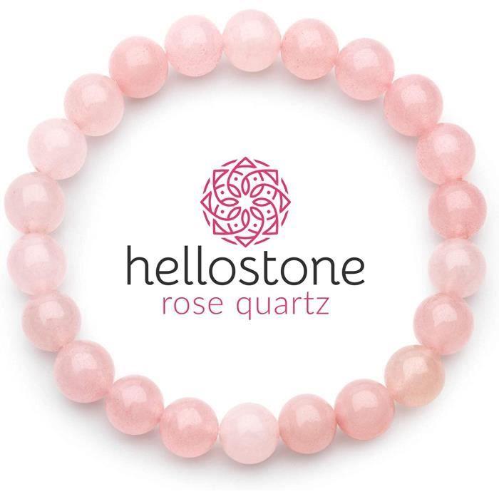 Bracelet - Love - Rose Quartz - 8 Mm - Woman - Jewelry with Beads