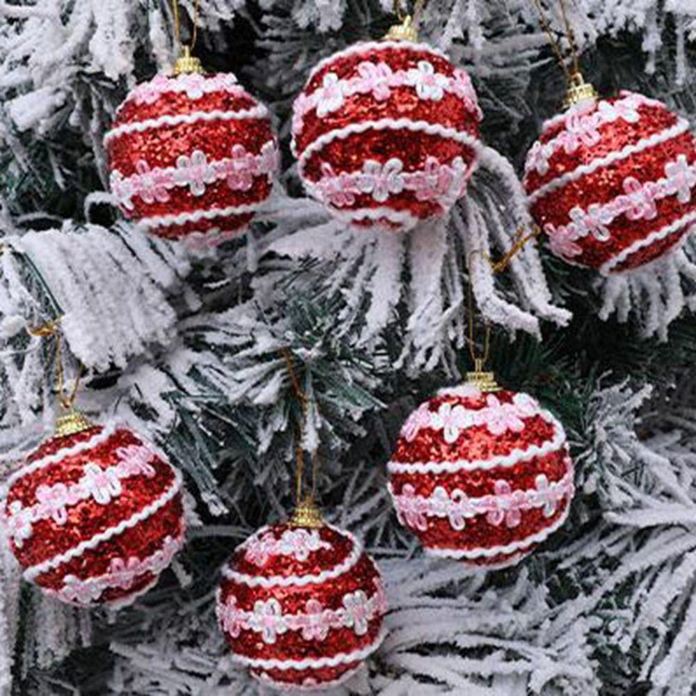 6CM Foam Christmas Balls Colorful Christmas Hanging Balls Christmas Tree Pendant  Indoor Outdoor