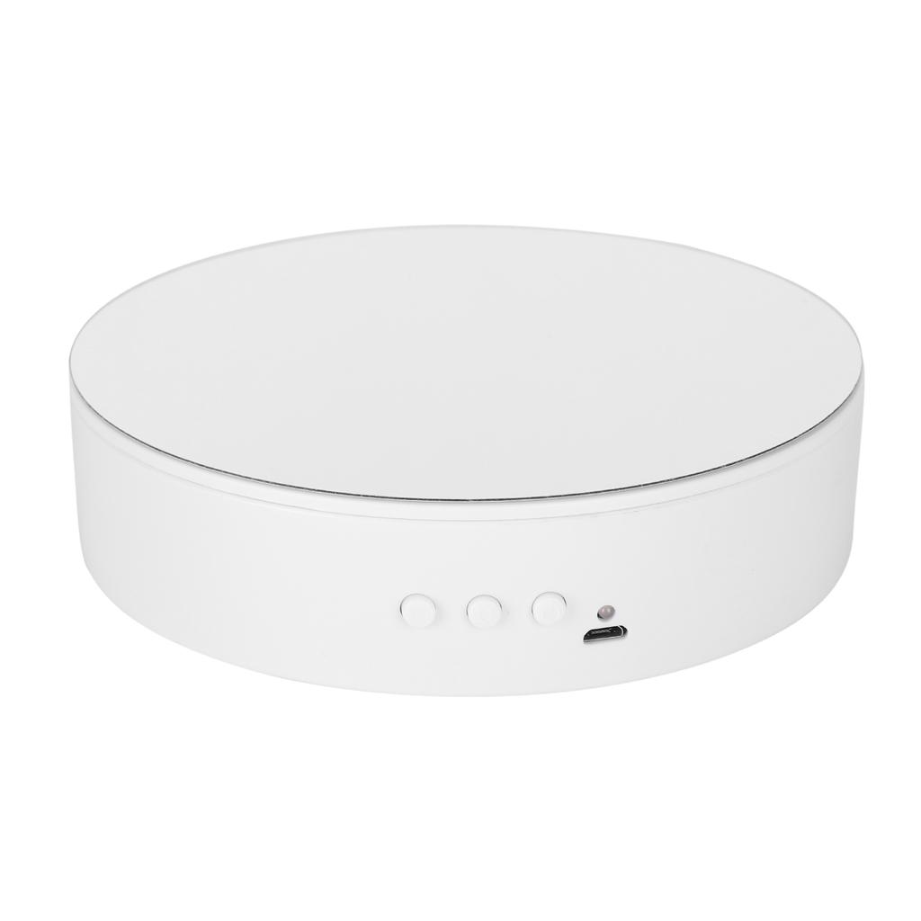 Rotating Display Stand 360 Degree Rotating Turntable Display Stand for Watch Jewelry White