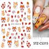 Nail Art Stickers Valentine's Day Pink Neon Light And Shadow Hollow Love Adhesive Nail Stickers