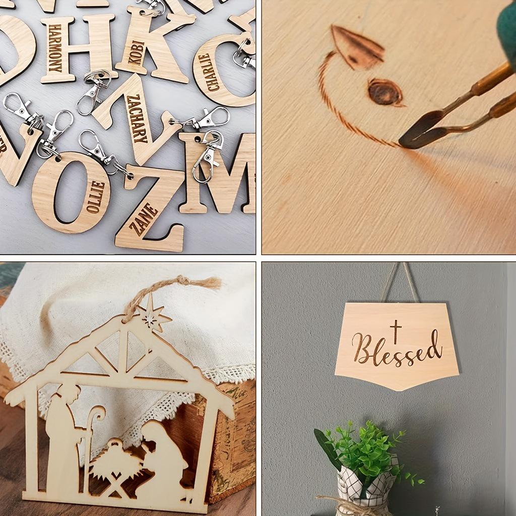 Cięte laserowo 3 mm plastry drewna lipowego do dziecięcych graffiti i projektów DIY