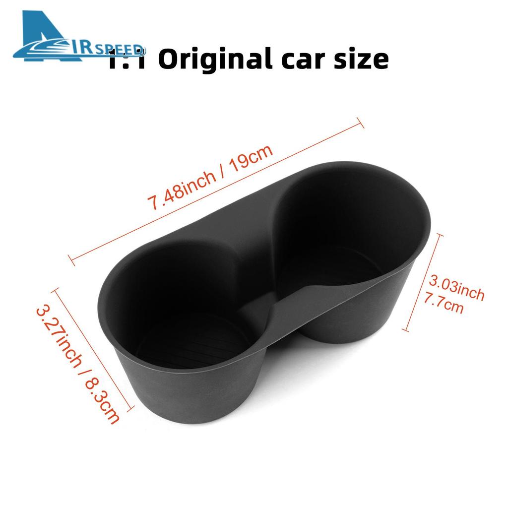 Silicone Water Cup Holder Storage Box for Mini Countryman U25 JCW 2024-2025 - Shock-Absorbing Cup Tray