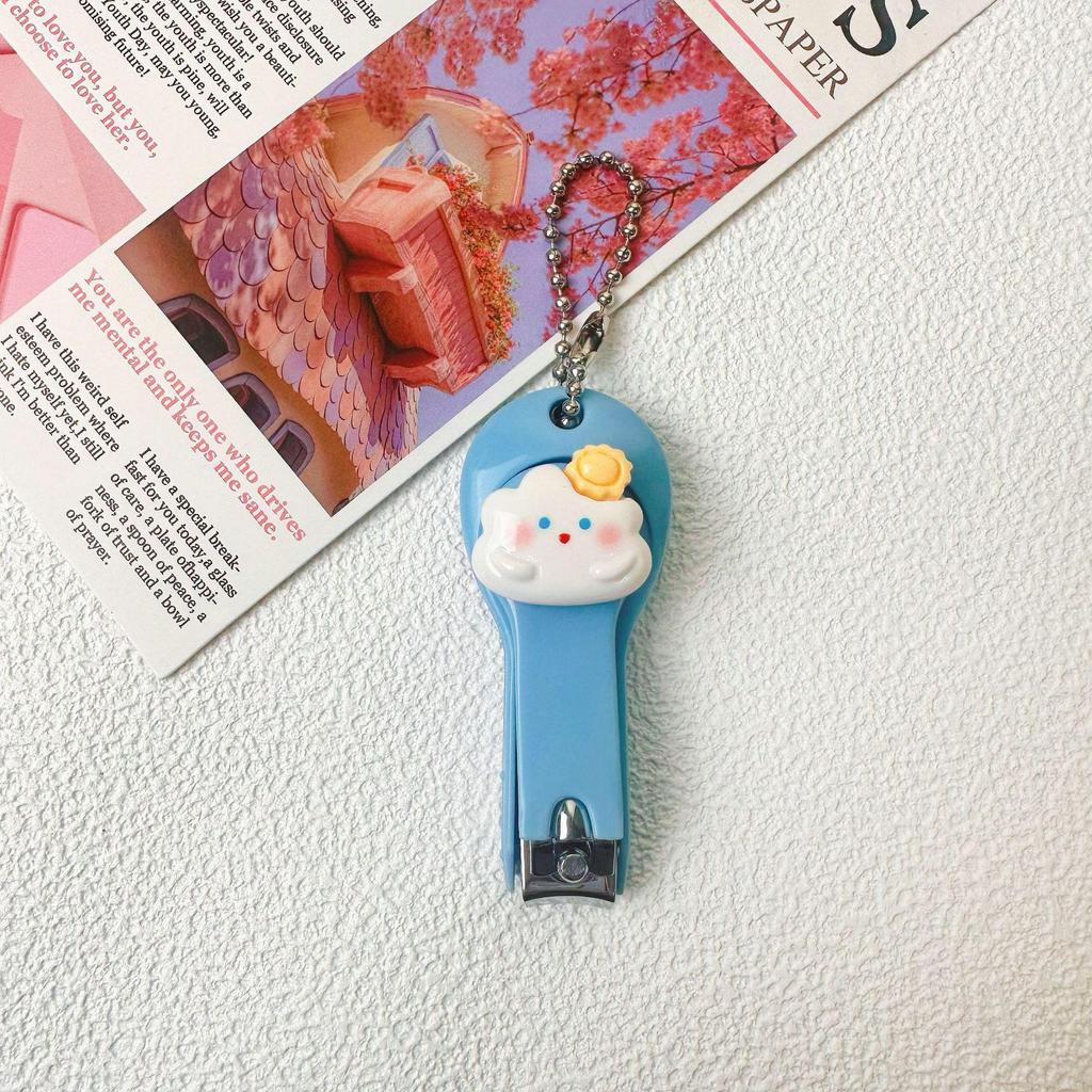 Cute Cartoon Nail Clippers for Kids - Portable, Anti-Splash Manicure Pliers for Children and Students