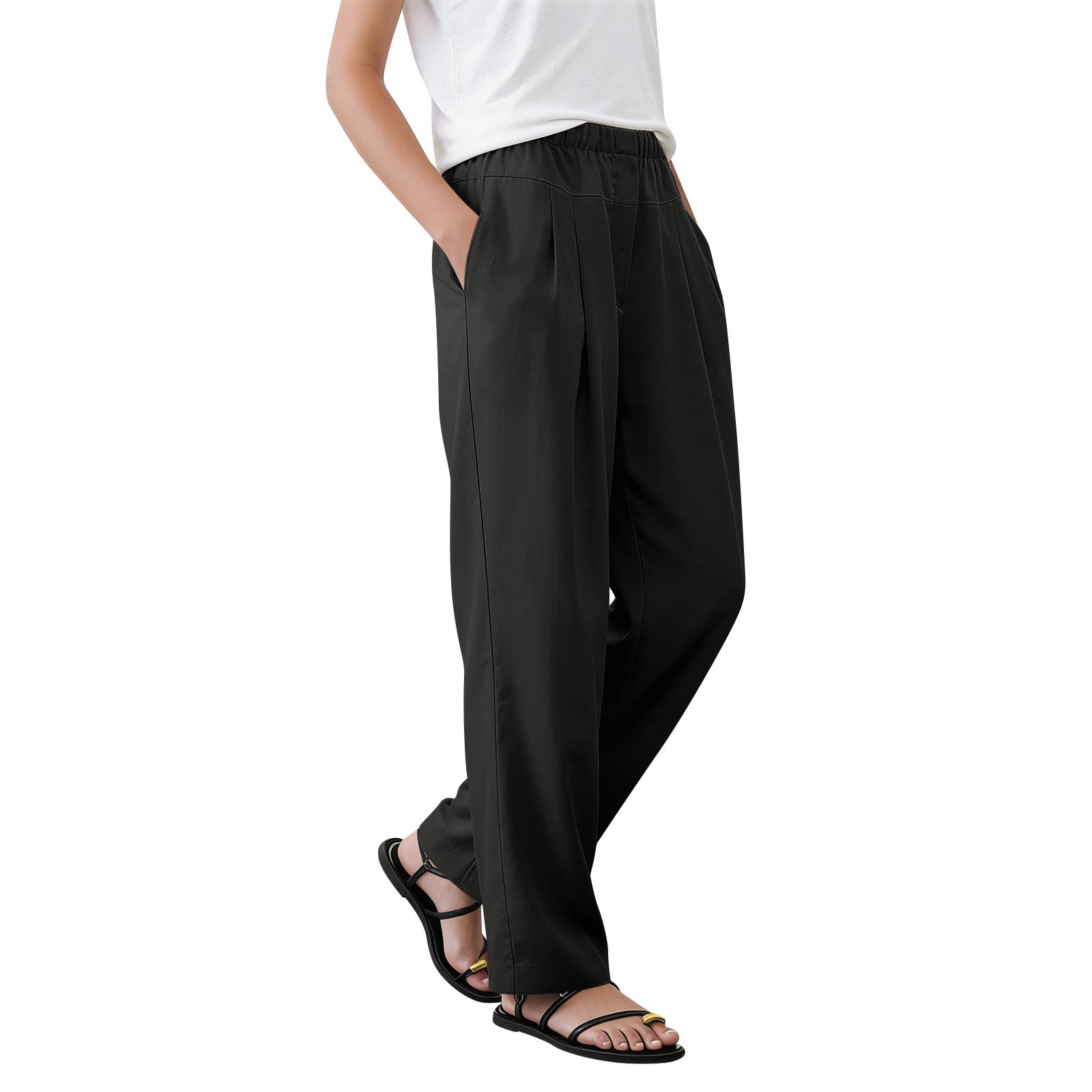 

Women s Fashion Straight-Leg Pants, Casual Pants L чёрный