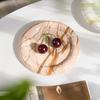 French vintage marble round Nordic light luxury desktop decorative storage items