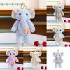 Cute Animal Plush Elephant Bag Pendant With Soft Fiber Filling For Girls And Teens