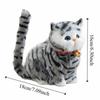 Fluffy Simulation Cat Plush Toy Cute Imitation Cat Plush Doll Plush Cats with Sound  Easter Gifts